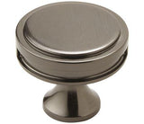 Amerock Cabinet Knob Gunmetal 1-3/8 inch (35 mm) Diameter Oberon 1 Pack Drawer Knob Cabinet Hardware