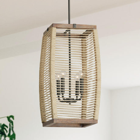 Capital Lighting 540341YG Jacob 4 Light Foyer Grey Wash and Grey Iron