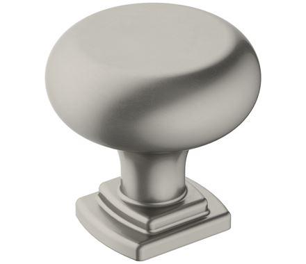 Amerock Cabinet Knob Satin Nickel 1-1/4 inch (32 mm) Diameter Surpass 1 Pack Drawer Knob Cabinet Hardware