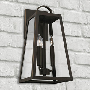 Capital Lighting 943732OZ Leighton 3 Light Outdoor Wall Lantern Oiled Bronze