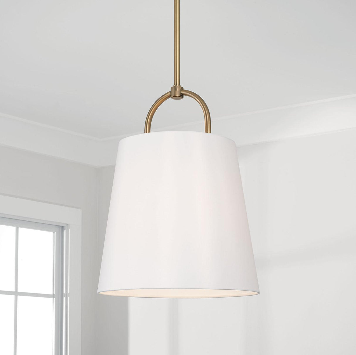 Capital Lighting 349412AD Brody 1 Light Pendant Aged Brass