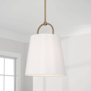 Capital Lighting 349412AD Brody 1 Light Pendant Aged Brass