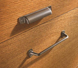 Amerock Cabinet Pull Graphite 5-1/16 inch (128 mm) Center to Center Rochdale 1 Pack Drawer Pull Drawer Handle Cabinet Hardware
