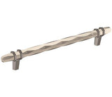 Amerock Cabinet Pull Satin Nickel/Black Chrome 8 inch (203 mm) Center-to-Center London 1 Pack Drawer Pull Drawer Handle Cabinet Hardware