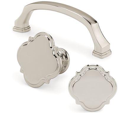 Amerock Cabinet Knob Polished Nickel 1-3/8 inch (35 mm) Diameter Grace Revitalize 1 Pack Drawer Knob Cabinet Hardware