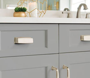 Amerock Cabinet Pull Satin Nickel 3-3/4 inch (96 mm) Center to Center Kane 1 Pack Drawer Pull Drawer Handle Cabinet Hardware