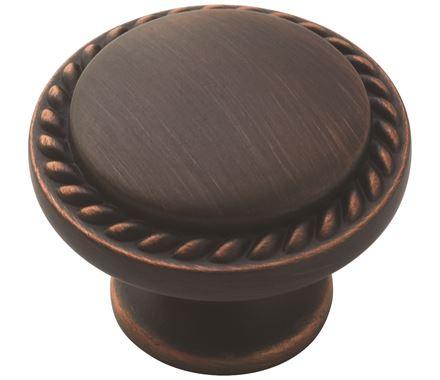 Amerock Cabinet Knob Oil Rubbed Bronze 1-3/16 inch (30 mm) Diameter Everyday Heritage 1 Pack Drawer Knob Cabinet Hardware