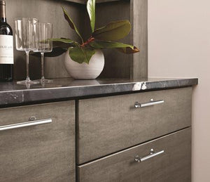 Amerock Cabinet Pull Polished Chrome 3-3/4 inch (96 mm) Center-to-Center Radius 1 Pack Drawer Pull Cabinet Handle Cabinet Hardware
