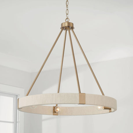 Capital Lighting 449841MA Delaney 4 Light Chandelier Matte Brass