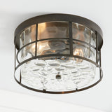 Capital Lighting 225021FH Bristol 2 Light Flush Mount Farm House