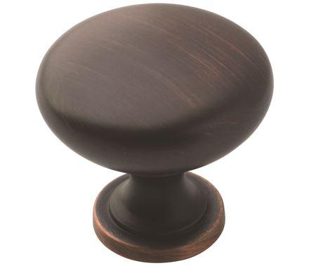 Amerock, Oil Rubbed Bronze 1-1/4 inch (32 mm) Diameter Edona 1 Pack Drawer Knob Cabinet Hardware