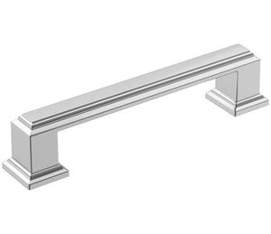 Amerock Cabinet Pull Polished Chrome 3-3/4 inch (96 mm) Center-to-Center Appoint 1 Pack Drawer Pull Cabinet Handle Cabinet Hardware
