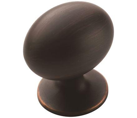 Amerock Cabinet Knob Oil Rubbed Bronze 1-3/8 inch (35 mm) Length Everyday Heritage 1 Pack Drawer Knob Cabinet Hardware