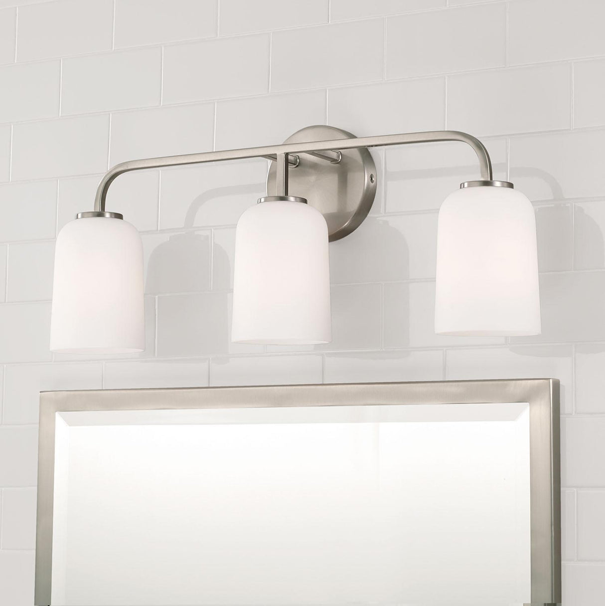 Capital Lighting 148831BN-542 Lawson 3 Light Vanity Brushed Nickel