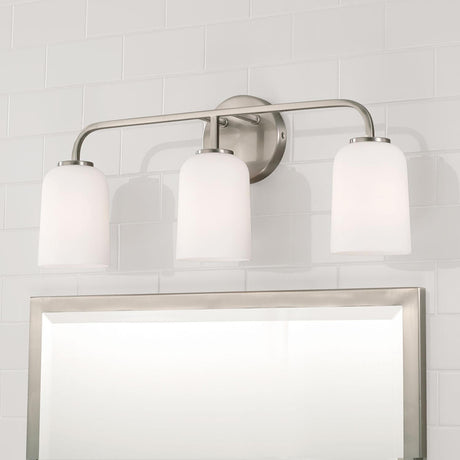 Capital Lighting 148831BN-542 Lawson 3 Light Vanity Brushed Nickel