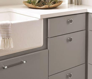 Amerock Cabinet Pull Polished Chrome/Matte Black 5-1/16 inch (128 mm) Center-to-Center Mergence 1 Pack Drawer Pull Cabinet Handle Cabinet Hardware