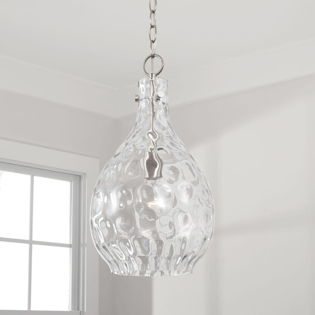 Capital Lighting 349012BN Brentwood 1 Light Pendant Brushed Nickel