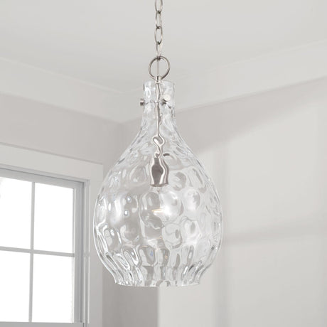 Capital Lighting 349012BN Brentwood 1 Light Pendant Brushed Nickel