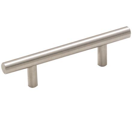 Amerock Cabinet Pull Stainless Steel 3 inch (76 mm) Center to Center Bar Pulls 1 Pack Drawer Pull Drawer Handle Cabinet Hardware