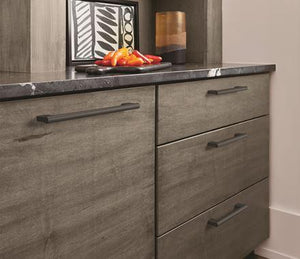 Amerock Cabinet Pull Matte Black 8-13/16 inch (224 mm) Center-to-Center Versa 1 Pack Drawer Pull Cabinet Handle Cabinet Hardware