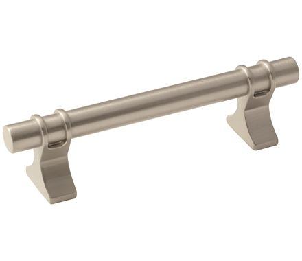 Amerock Cabinet Pull Satin Nickel 3-3/4 inch (96 mm) Center to Center Davenport 1 Pack Drawer Pull Drawer Handle Cabinet Hardware