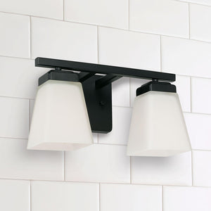 Capital Lighting 114421MB-334 Baxley 2 Light Vanity Matte Black