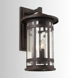 Capital Lighting 935531OZ Mission Hills 3 Light Outdoor Wall Lantern Oiled Bronze