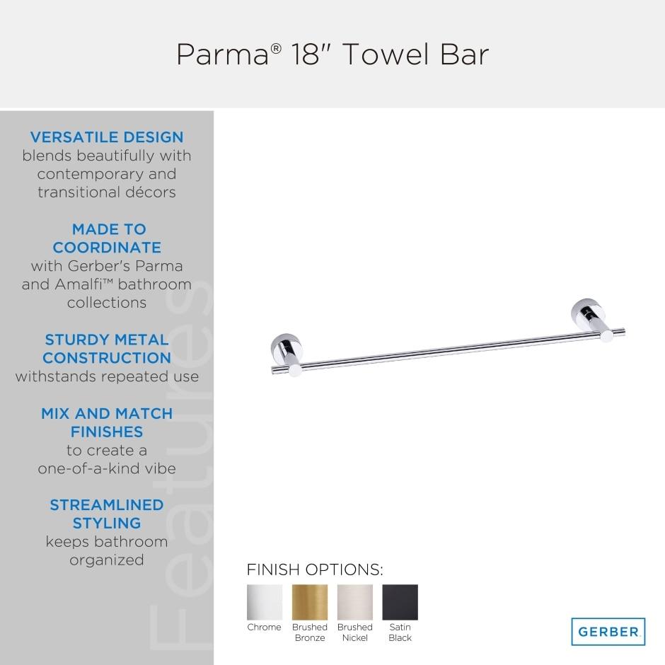 Gerber D446412BN Brushed Nickel Parma 18" Towel Bar