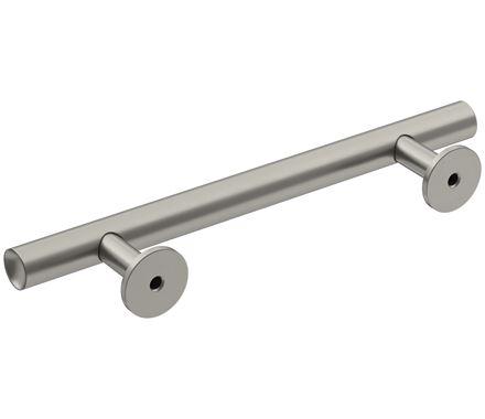 Amerock Cabinet Pull Satin Nickel 3-3/4 inch (96 mm) Center-to-Center Radius 1 Pack Drawer Pull Cabinet Handle Cabinet Hardware