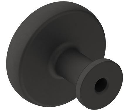 Amerock Cabinet Knob Matte Black 1-1/4 inch (32 mm) Diameter Factor 1 Pack Drawer Knob Cabinet Hardware