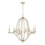 Capital Lighting 450061BS Claire 6 Light Chandelier Brushed Champagne