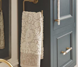 Amerock Cabinet Pull Marble White/Golden Champagne  3-3/4 inch (96 mm) Center to Center Carrione 1 Pack Drawer Pull Drawer Handle Cabinet Hardware
