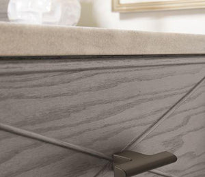 Amerock Cabinet Knob Graphite 2-1/2 inch (64 mm) Length Riva 1 Pack Drawer Knob Cabinet Hardware
