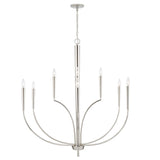 Capital Lighting 445901PN Holden 10 Light Chandelier Polished Nickel