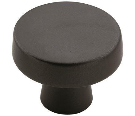 Amerock Cabinet Knob Black Bronze 1-5/16 inch (33 mm) Diameter Blackrock 1 Pack Drawer Knob Cabinet Hardware