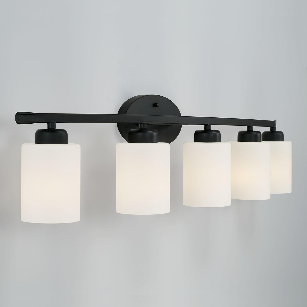 Capital Lighting 115251MB-338 Dixon 5 Light Vanity Matte Black
