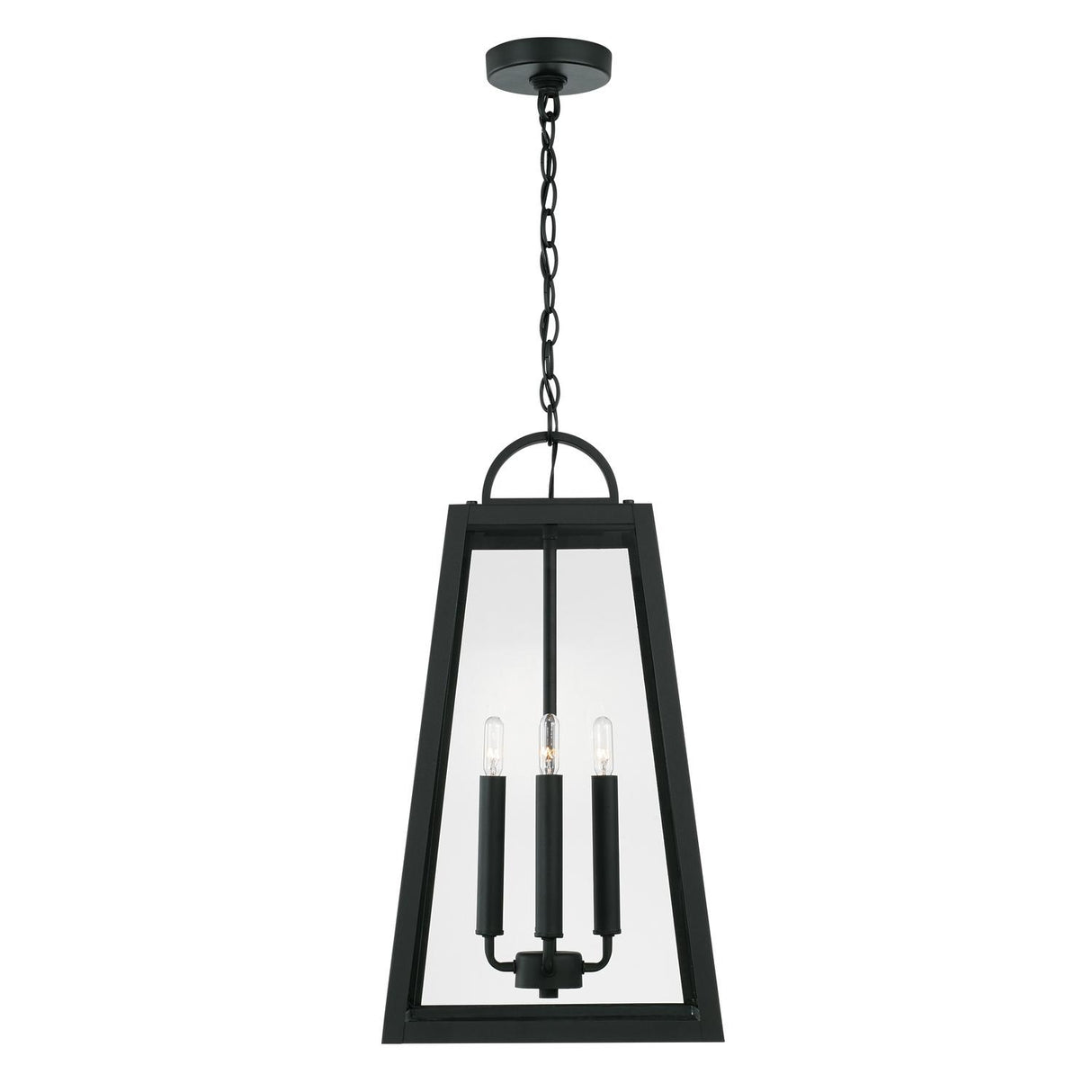 Capital Lighting 943744BK Leighton 4 Light Outdoor Hanging Lantern Black