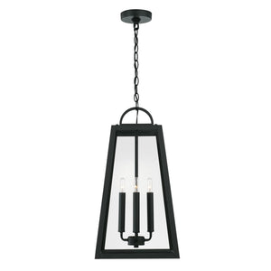 Capital Lighting 943744BK Leighton 4 Light Outdoor Hanging Lantern Black