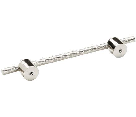Amerock Cabinet Pull Polished Nickel 6-5/16 inch (160 mm) Center to Center Transcendent 1 Pack Drawer Pull Drawer Handle Cabinet Hardware