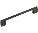 Amerock Cabinet Pull Matte Black 6-5/16 inch (160 mm) Center-to-Center Riva 1 Pack Drawer Pull Drawer Handle Cabinet Hardware