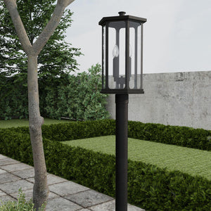 Capital Lighting 946643BK Walton 4 Light Outdoor Post Lantern Black