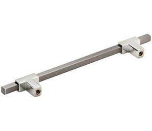 Amerock Cabinet Pull Polished Chrome/Black Chrome 6-5/16 inch (160 mm) Center to Center Urbanite 1 Pack Drawer Pull Drawer Handle Cabinet Hardware