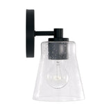 Capital Lighting 646911MB-533 Baker 1 Light Sconce Matte Black