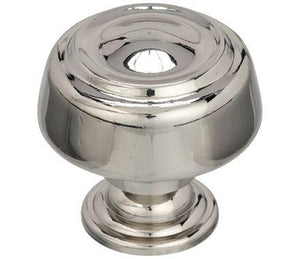 Amerock Cabinet Knob Polished Nickel 1-5/8 inch (41 mm) Diameter Kane 1 Pack Drawer Knob Cabinet Hardware