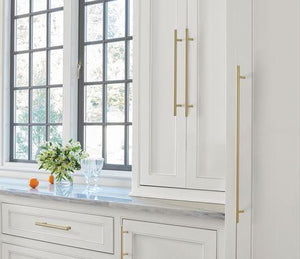 Amerock Cabinet Pull Golden Champagne 10-1/16 inch (256 mm) Center to Center Bar Pulls 1 Pack Drawer Pull Drawer Handle Cabinet Hardware