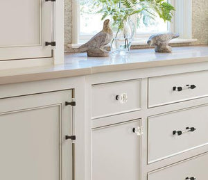 Amerock Cabinet Pull Clear/Black Bronze 6-5/16 inch (160 mm) Center to Center Glacio 1 Pack Drawer Pull Drawer Handle Cabinet Hardware