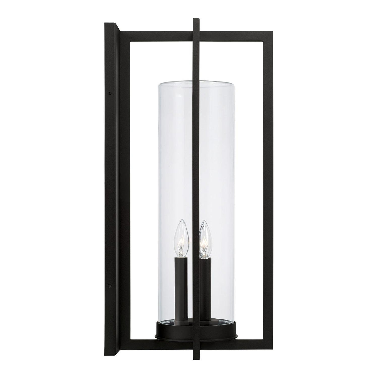 Capital Lighting 948231BK Kent 3 Light Outdoor Wall Lantern Black