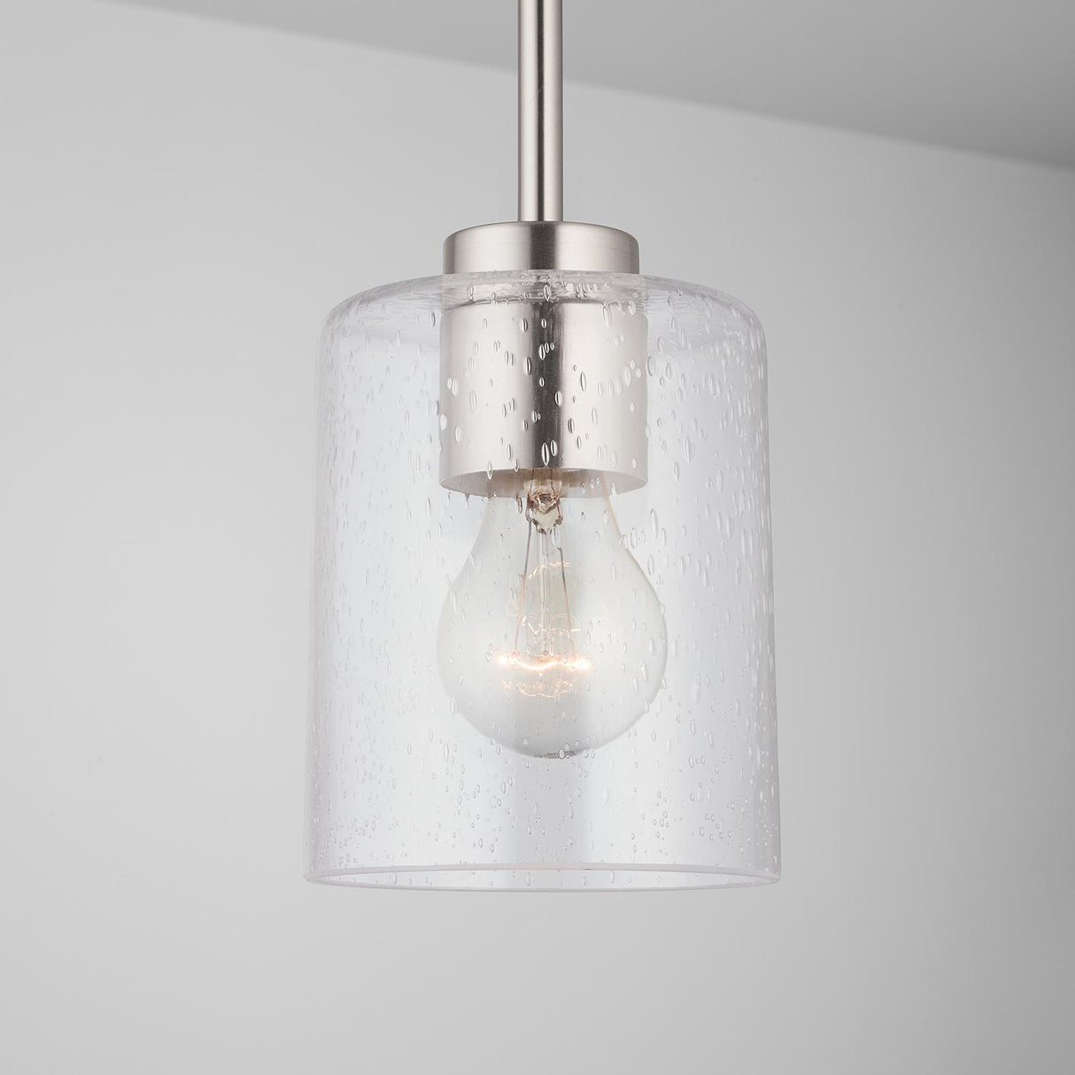 Capital Lighting 328511BN-449 Greyson 1 Light Pendant Brushed Nickel