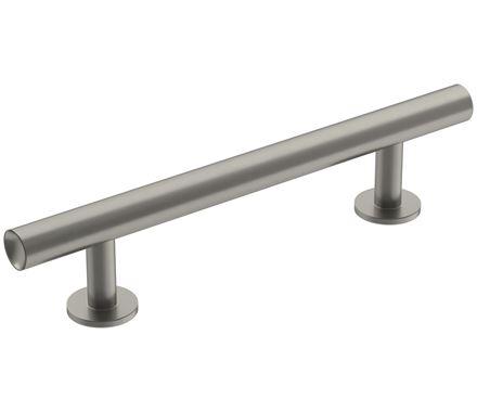 Amerock Cabinet Pull Satin Nickel 3-3/4 inch (96 mm) Center-to-Center Radius 1 Pack Drawer Pull Cabinet Handle Cabinet Hardware