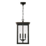 Capital Lighting 943844OZ Barrett 4 Light Outdoor Hanging Lantern Oiled Bronze